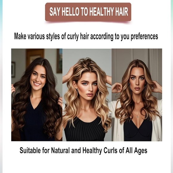 Ropikis 4pc Heatless Hair Curlers - Picture 3 of 3